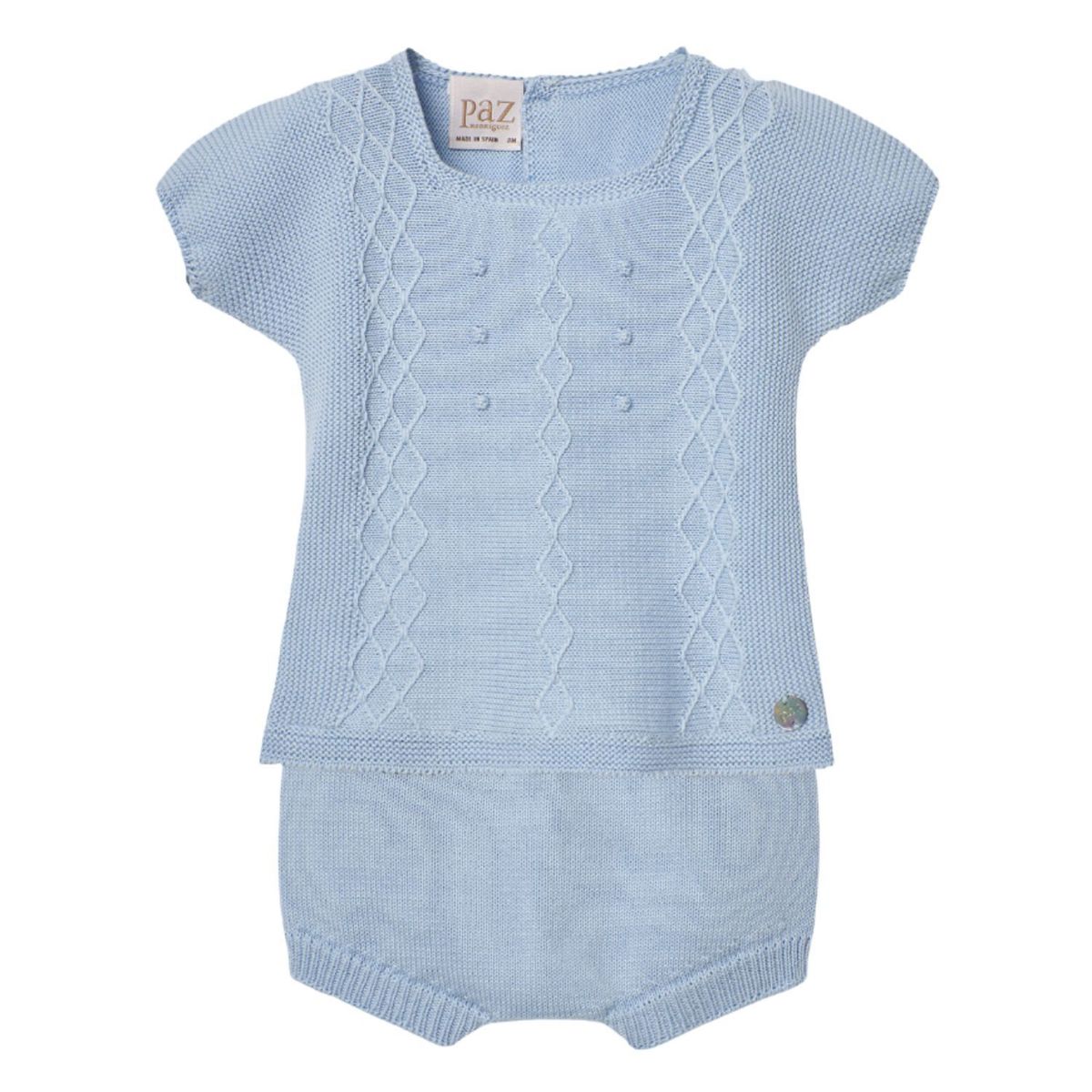 PAZ RODRIGUEZ - Conjunto 2 Piezas Bebé Niño Algodón Paz Rodríguez.