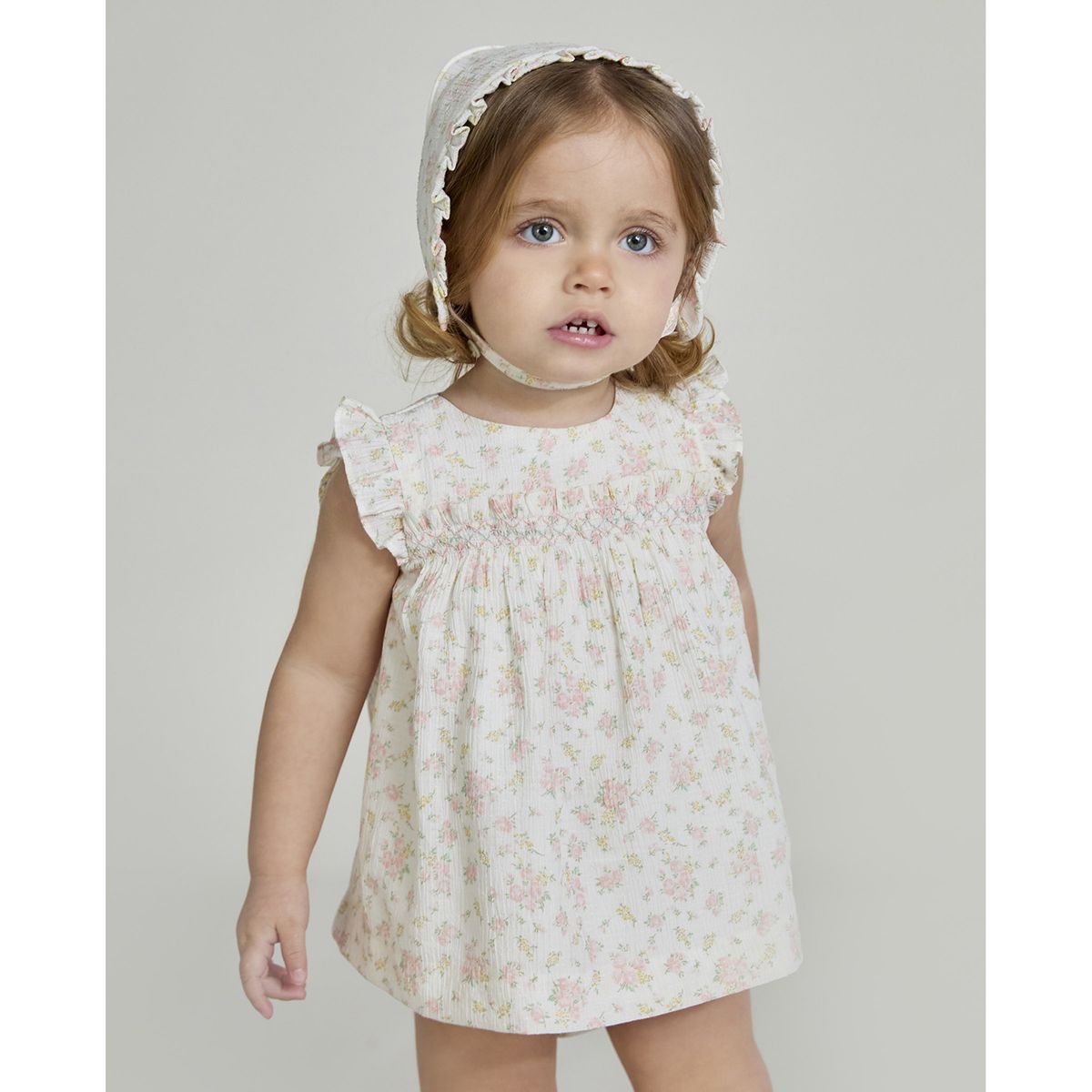 MARTIN ARANDA - Conjunto Vestido Y Braguita Bebé Niña Martín Aranda.