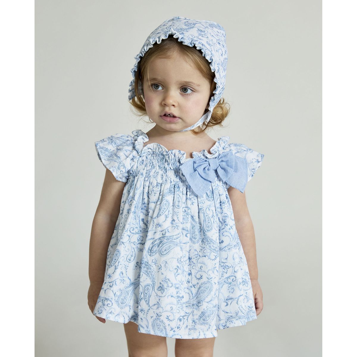 MARTIN ARANDA - Conjunto Vestido Y Braguita Bebé Niña Algodón Martin Aranda.