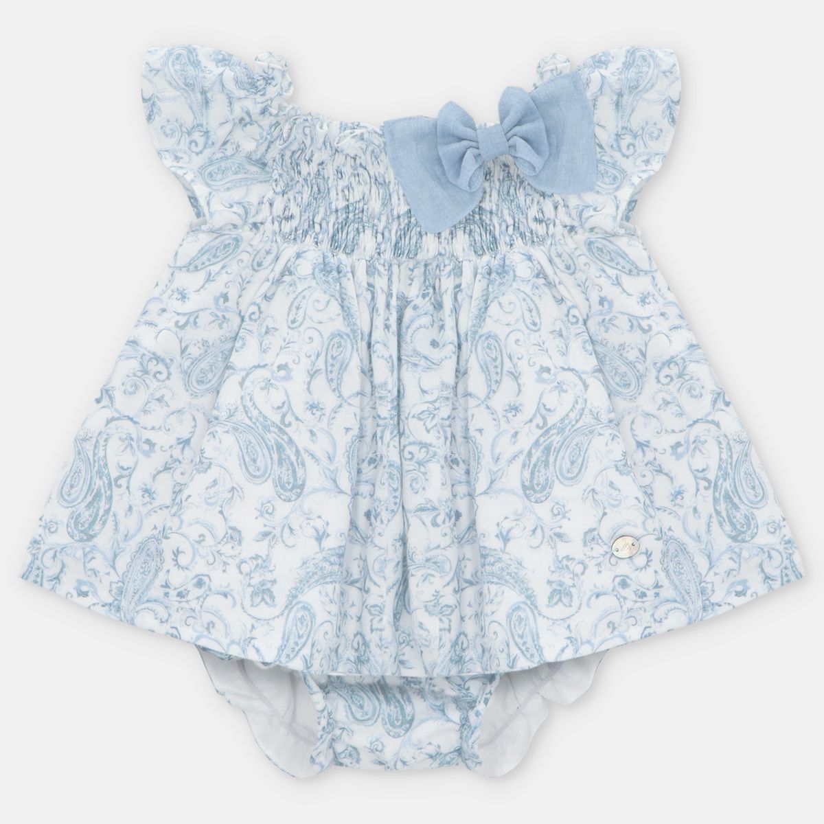 MARTIN ARANDA - Conjunto Vestido Y Braguita Bebé Niña Algodón Martin Aranda.