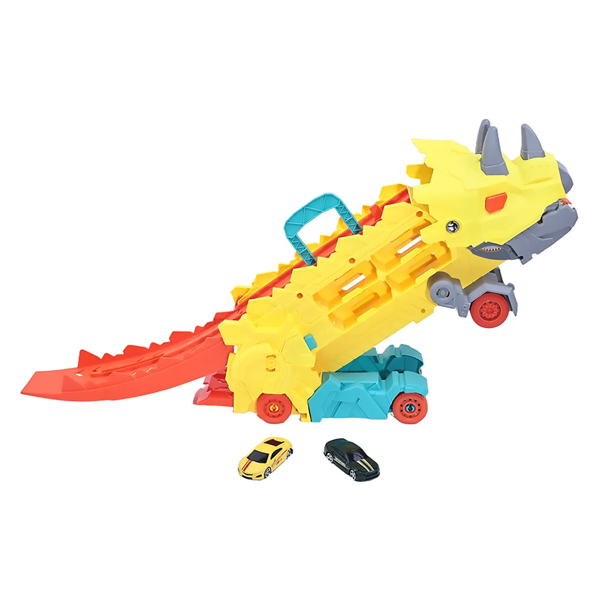 KIDS N PLAY - Juguete Transportador Dinosaurio Con Autos Kids N Play