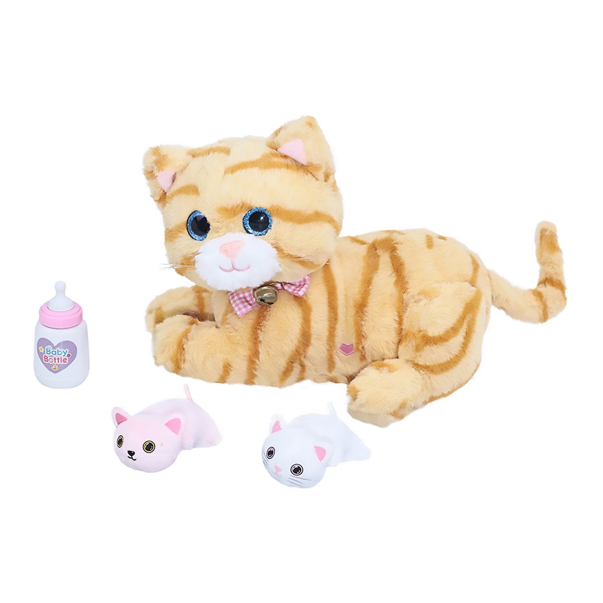 KIDS N PLAY - Peluche Mamá Gato Con Bebés