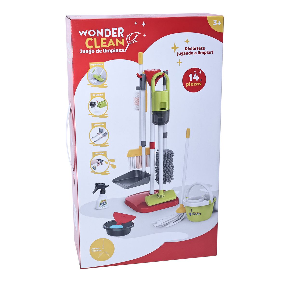 KIDS N PLAY - Jueguete Set De Limpieza 58cm