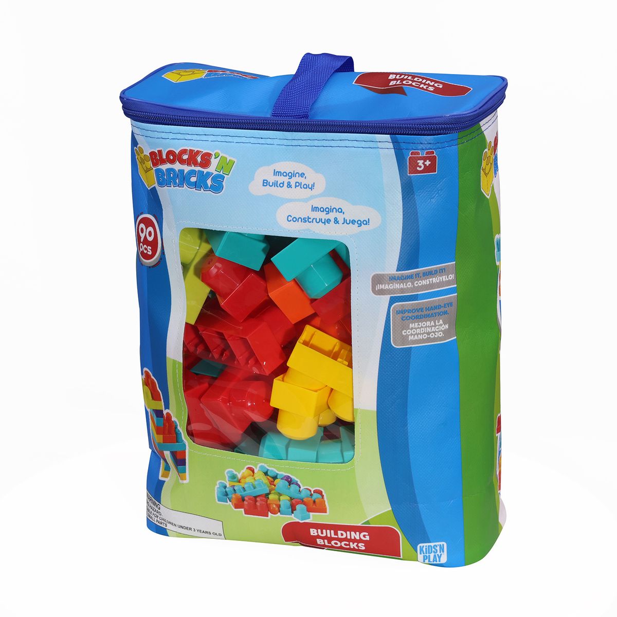KIDS N PLAY - Bolsa De Bloques 90 Piezas