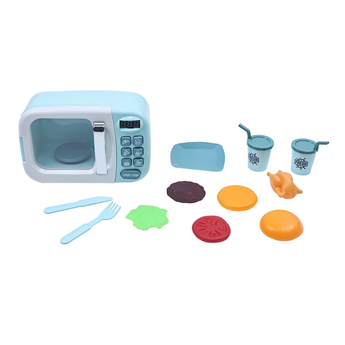 KIDS N PLAY - Juguete Microondas 8 Piezas