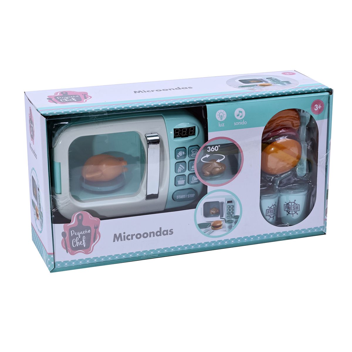 KIDS N PLAY - Juguete Microondas 8 Piezas