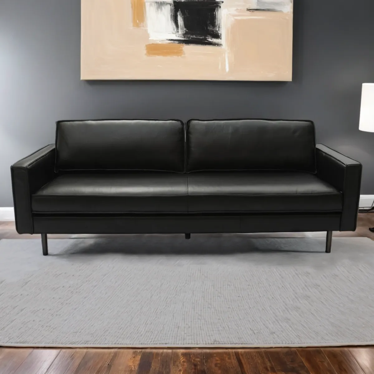 BASEMENT HOME - Sofá Ezra 3 Cuerpos de Cuero