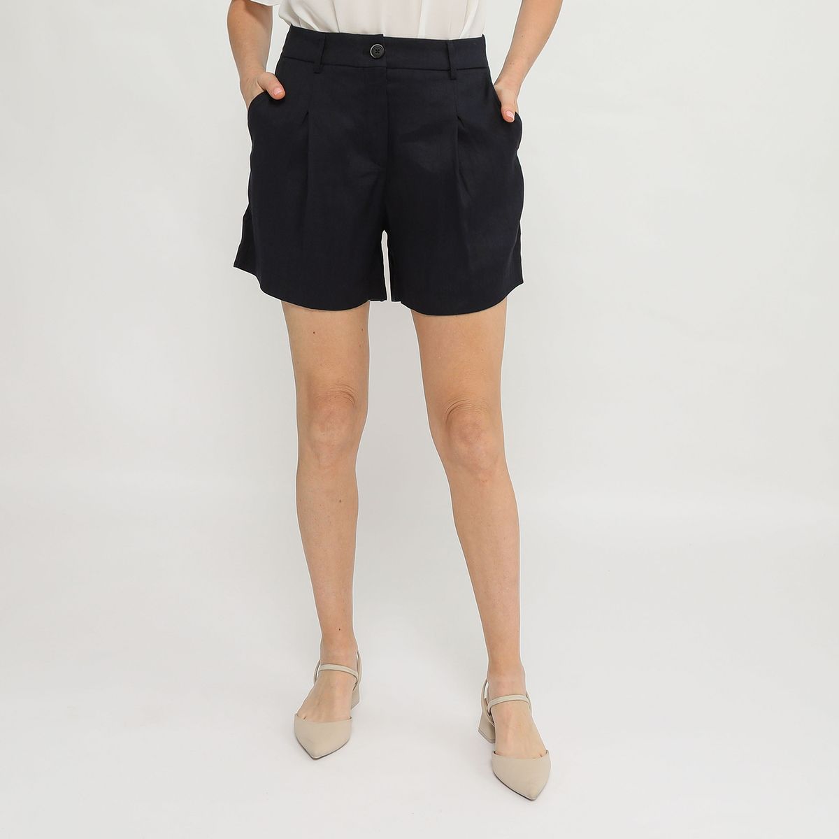 LA MARTINA - Short De Lino Mujer La Martina