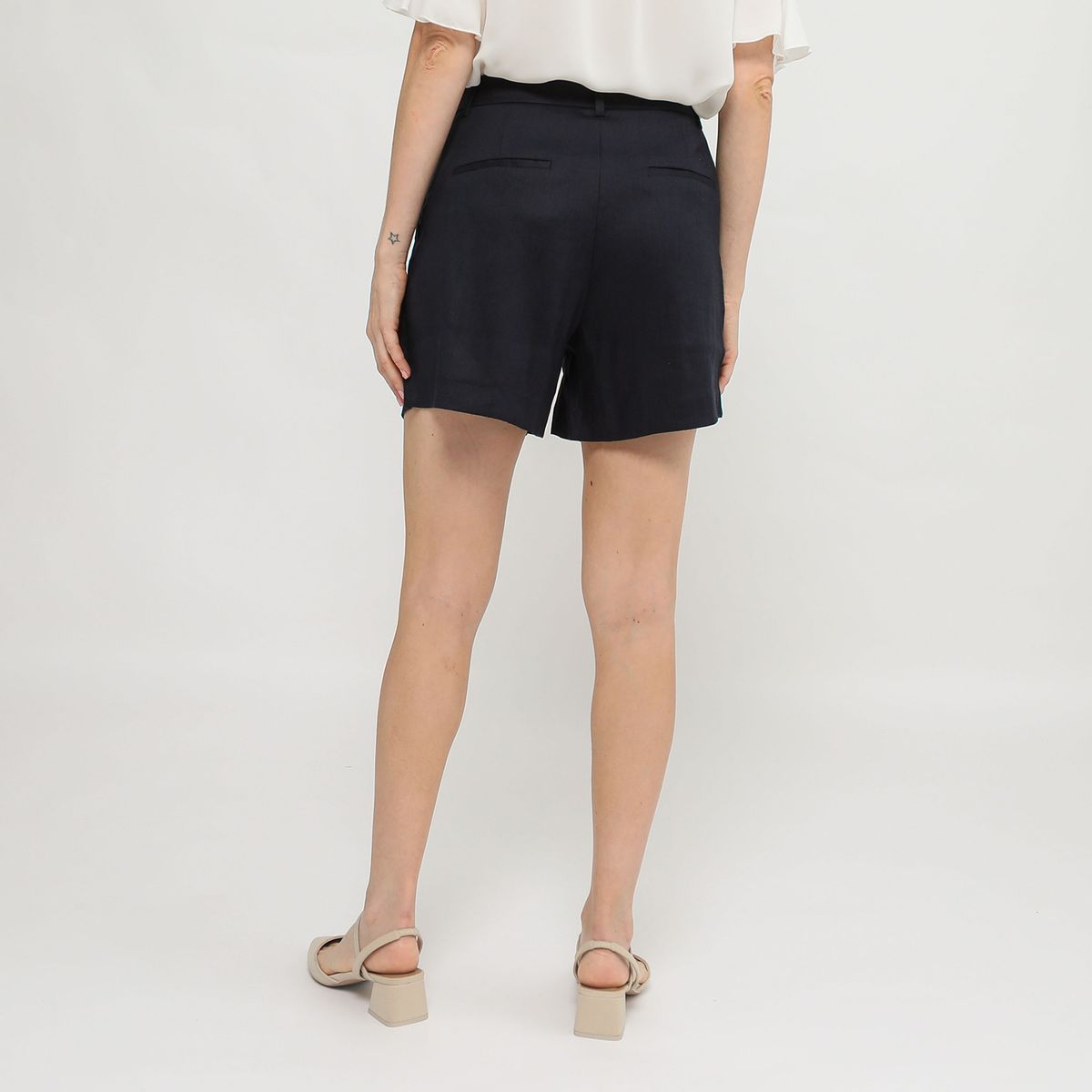 LA MARTINA - Short De Lino Mujer La Martina