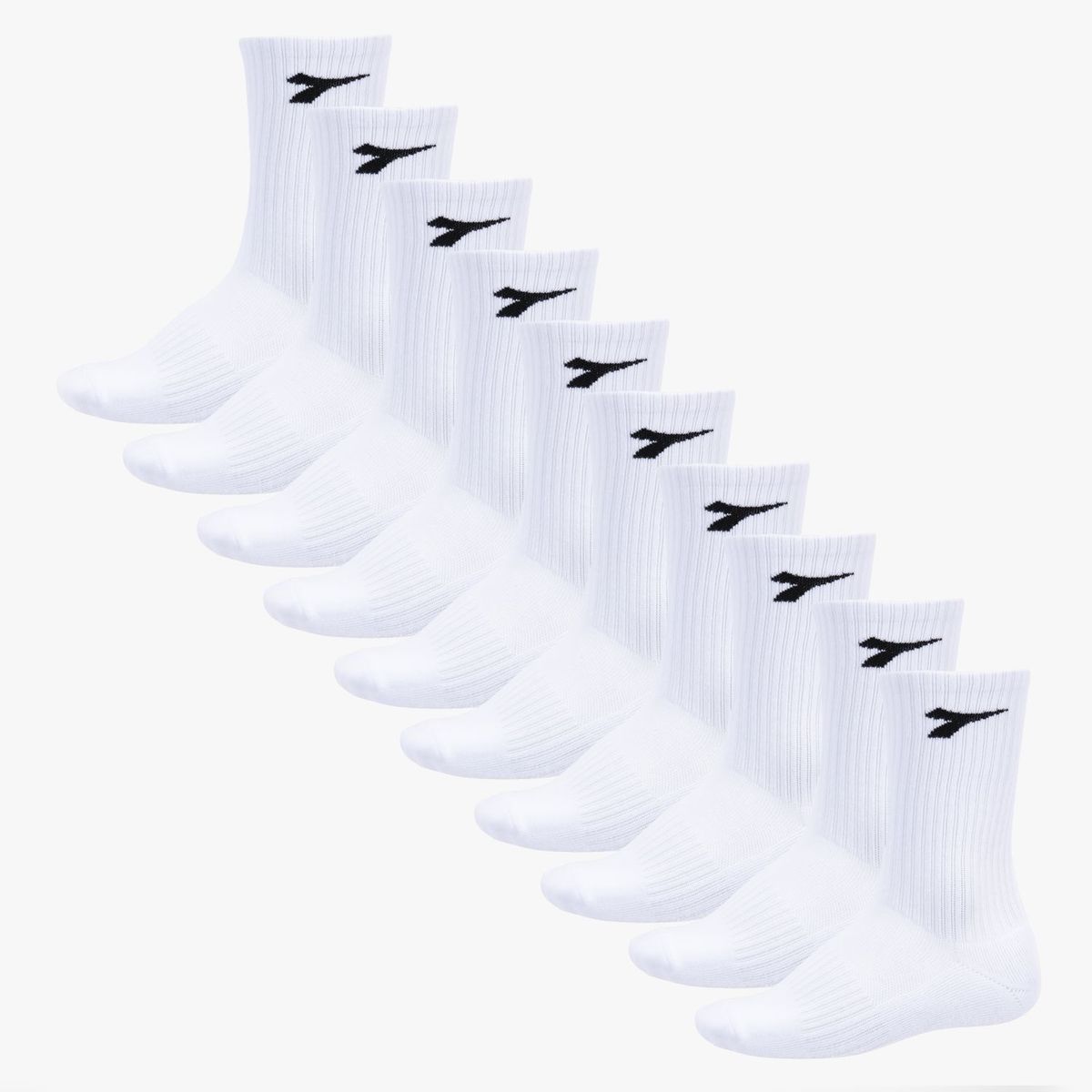 DIADORA - Pack X 10 Medias Crew Deportivas Unisex Diadora