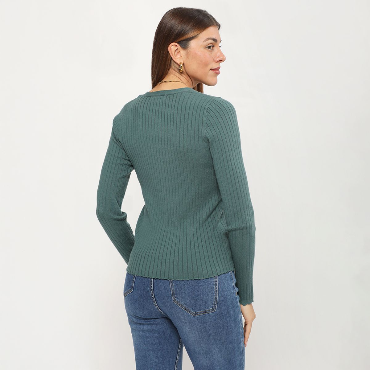 UNIVERSITY CLUB - Chompa Manga Larga Mujer University Club