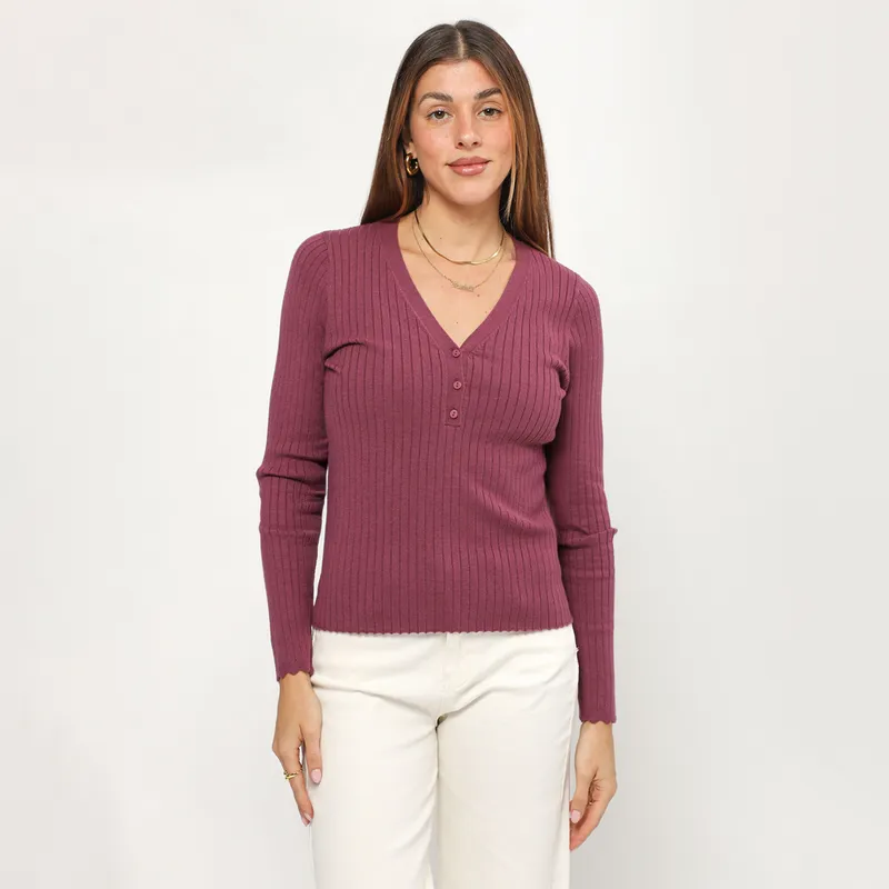 UNIVERSITY CLUB - Chompa Manga Larga Mujer University Club