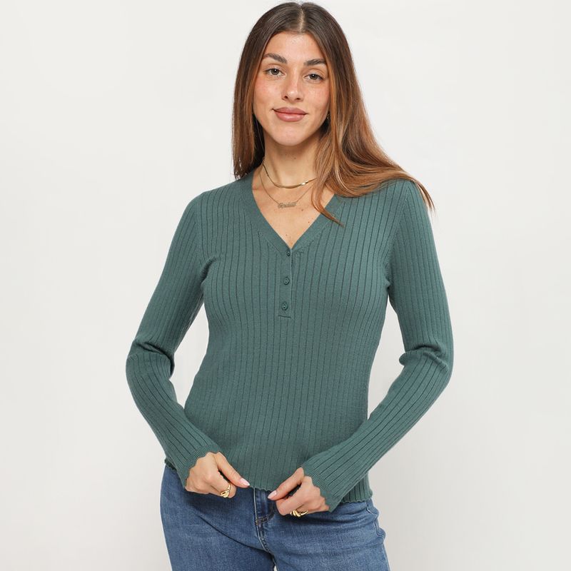 UNIVERSITY CLUB - Chompa Manga Larga Mujer University Club