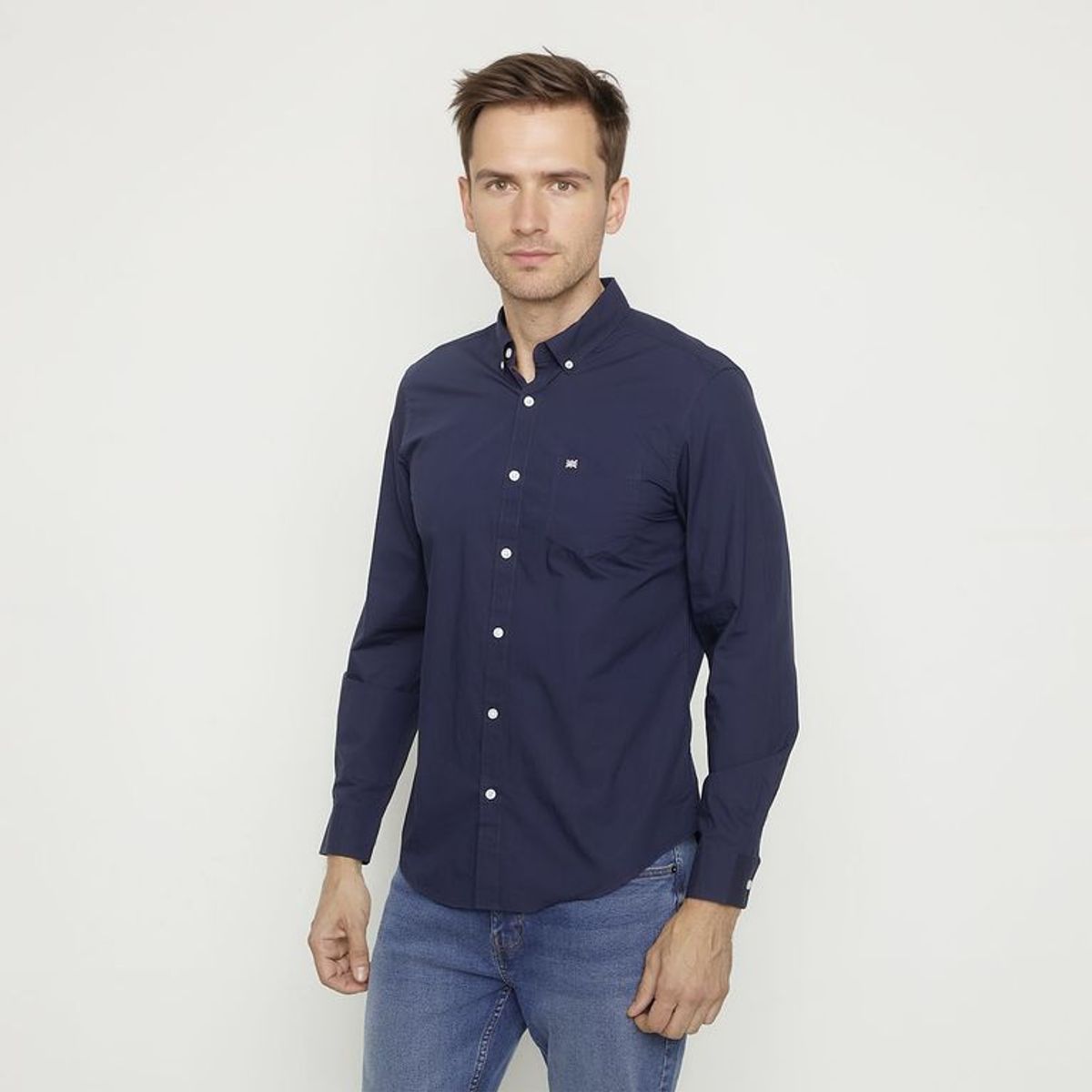 UNIVERSITY CLUB - Camisa 100% Algodón Casual Hombre University Club