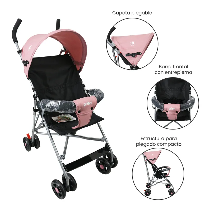 PRIORI - Coche Bastón Bebé Compacto Oslo Priori