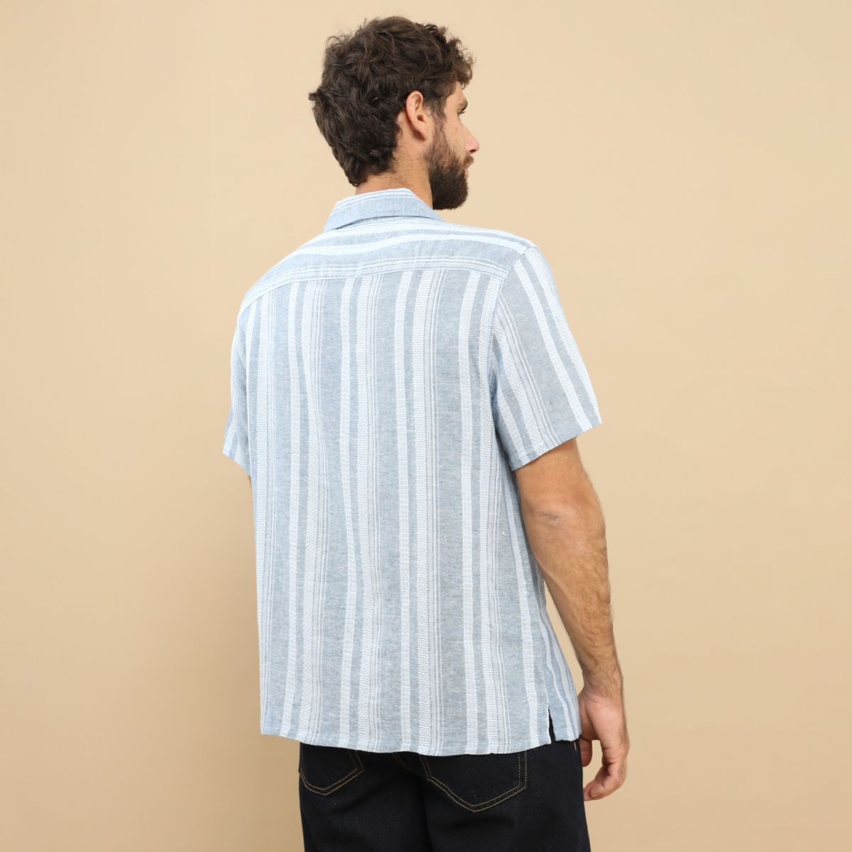 BASEMENT - Camisa Sport  M Cc Tejida