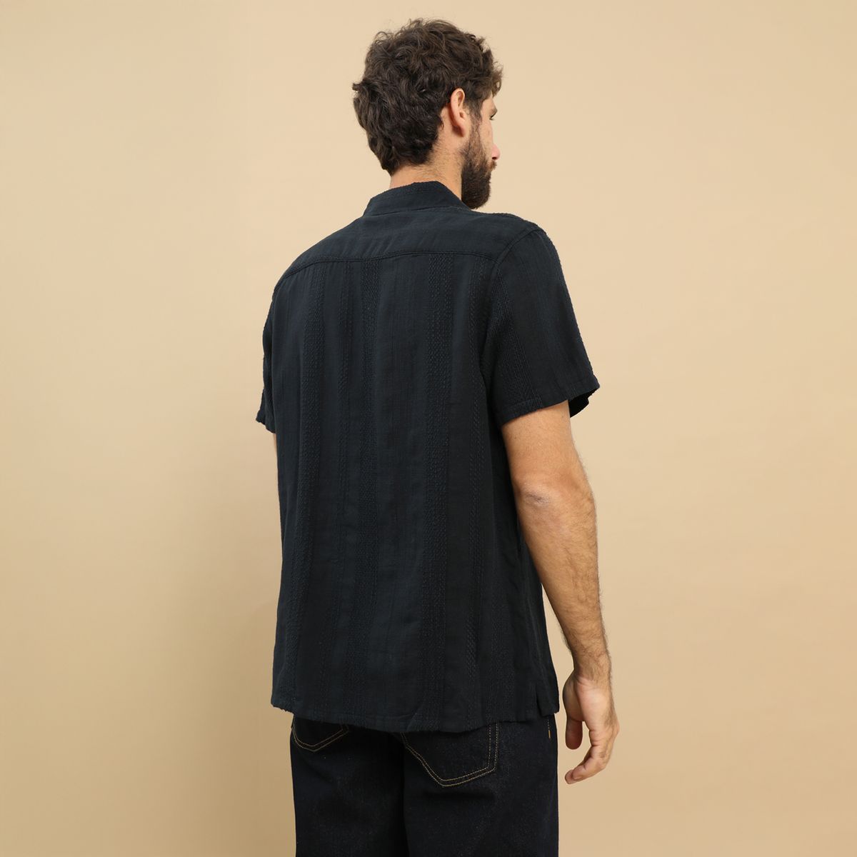 BASEMENT - Camisa Sport  M Cc Tejida