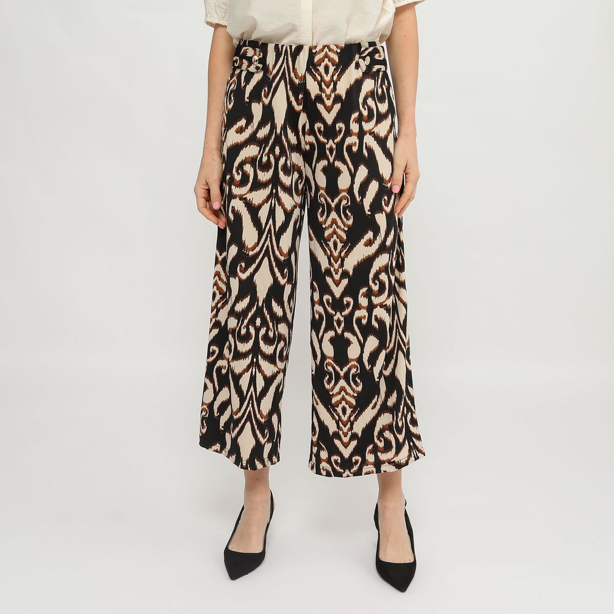 STEFANO COCCI - Pantalón Fluido Tiro Alto Mujer Stefano Cocci