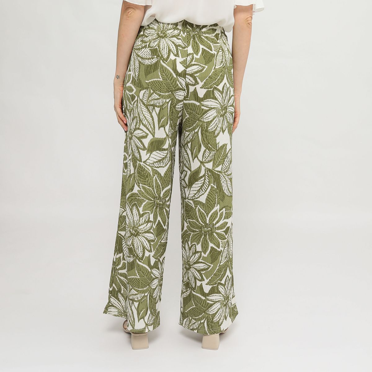 NEWPORT - Pantalón Fluido Tiro Alto Mujer Newport