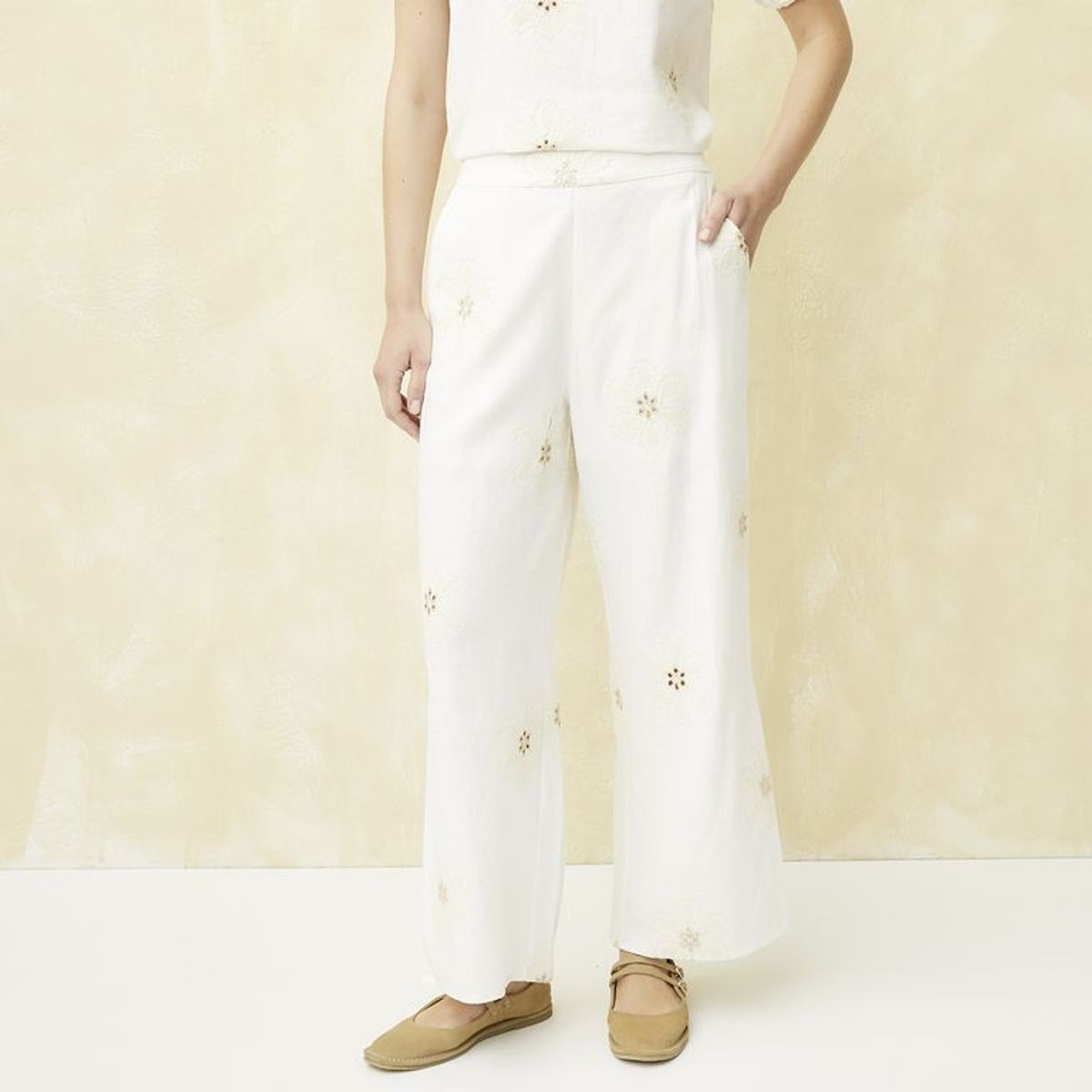 UNIVERSITY CLUB - Pantalón Straight Tiro Alto Mujer University Club