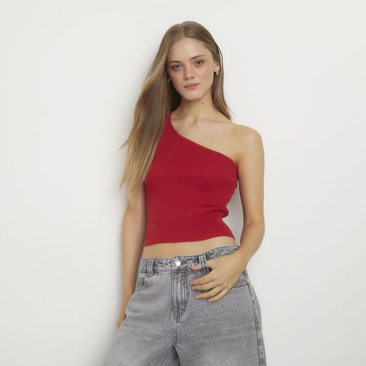 SYBILLA - Top Asimétrico Mujer Sybilla