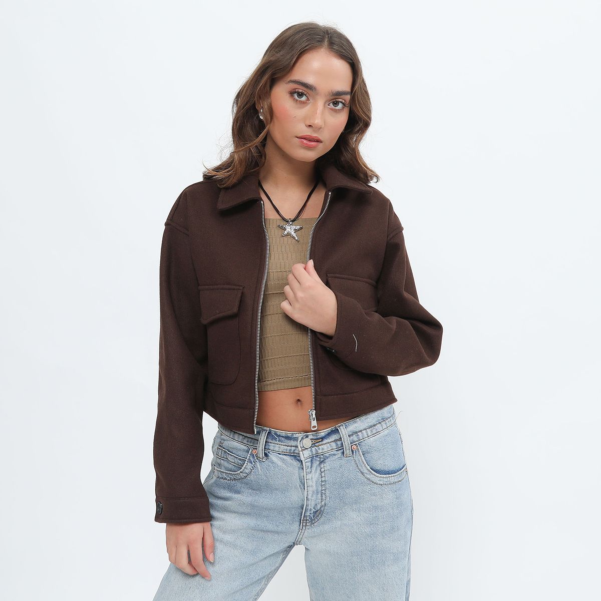 SYBILLA - Casaca Trucker Mujer Sybilla