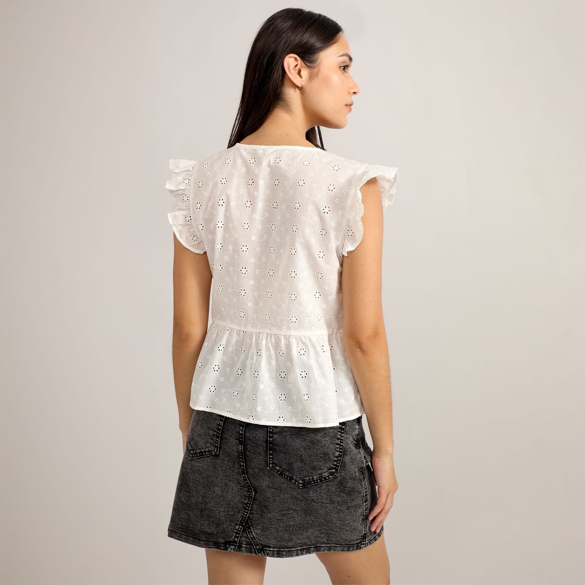 SYBILLA - Blusa Manga Corta Mujer Sybilla