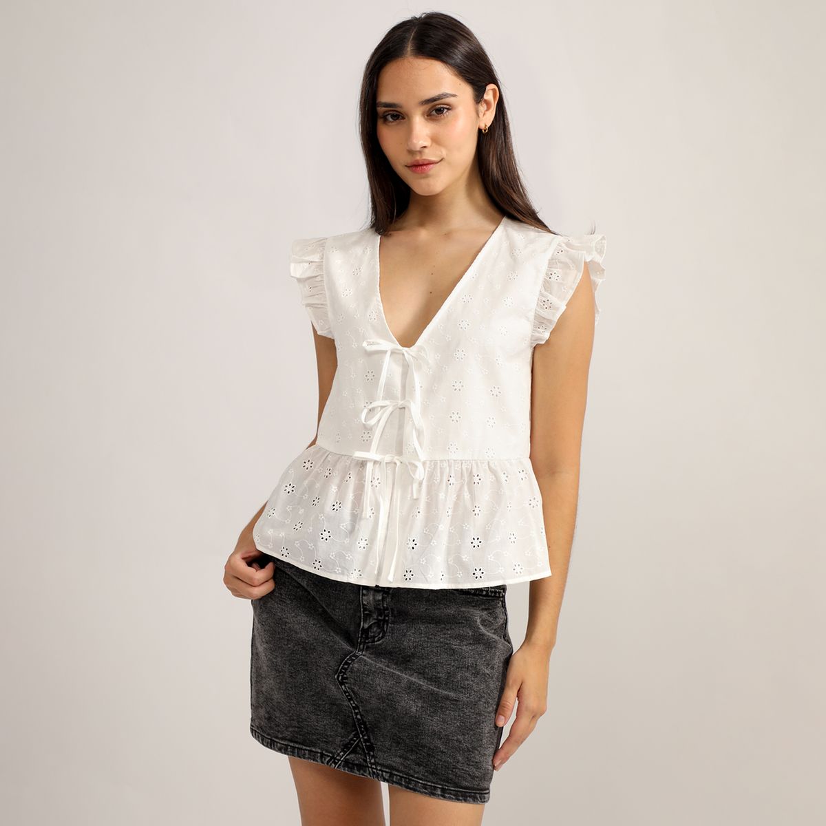 SYBILLA - Blusa Manga Corta Mujer Sybilla