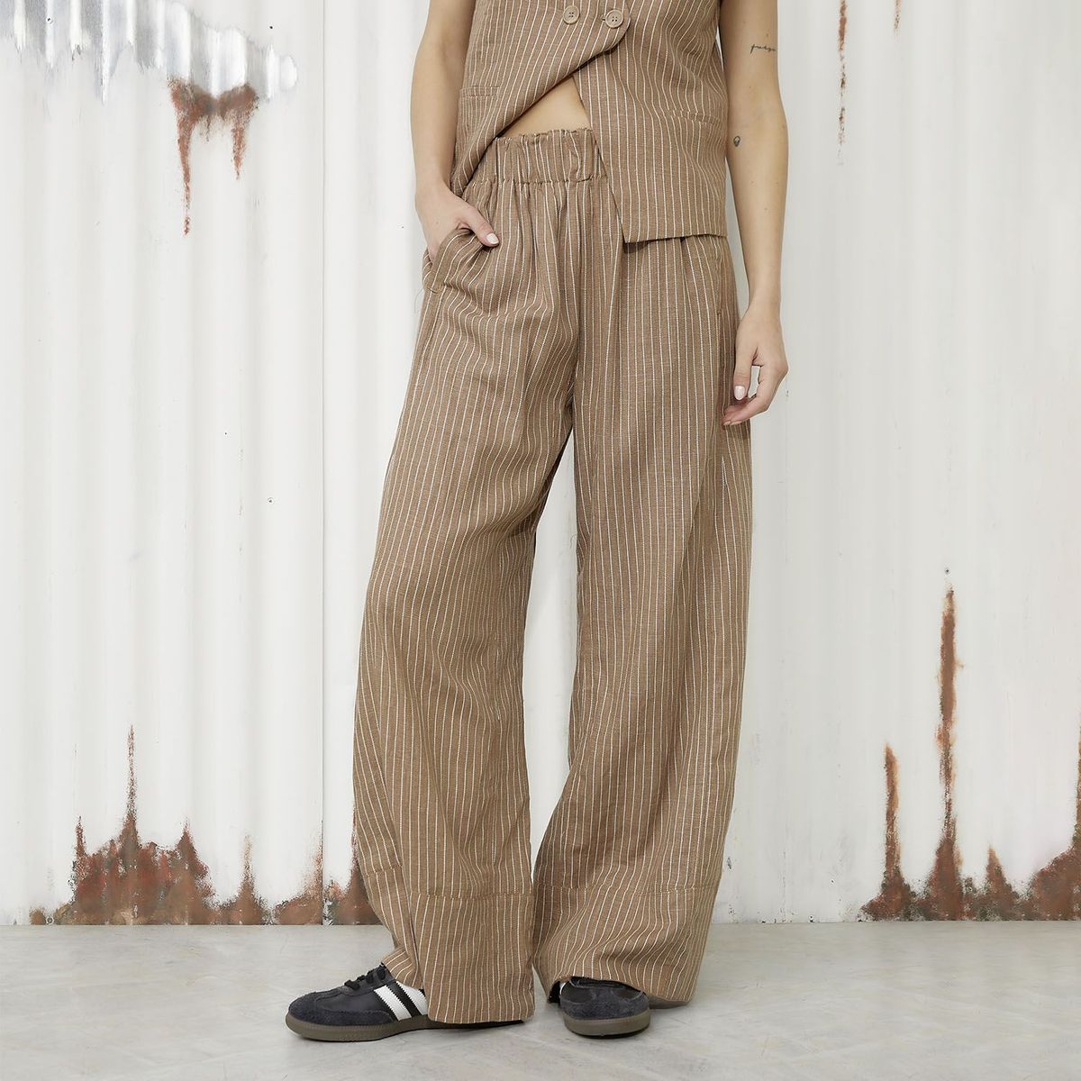 DENIMLAB - Pantalón Sastrero Tiro Alto Mujer Denimlab