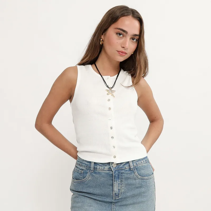 DENIMLAB - Polo Sin Mangas Mujer Denimlab