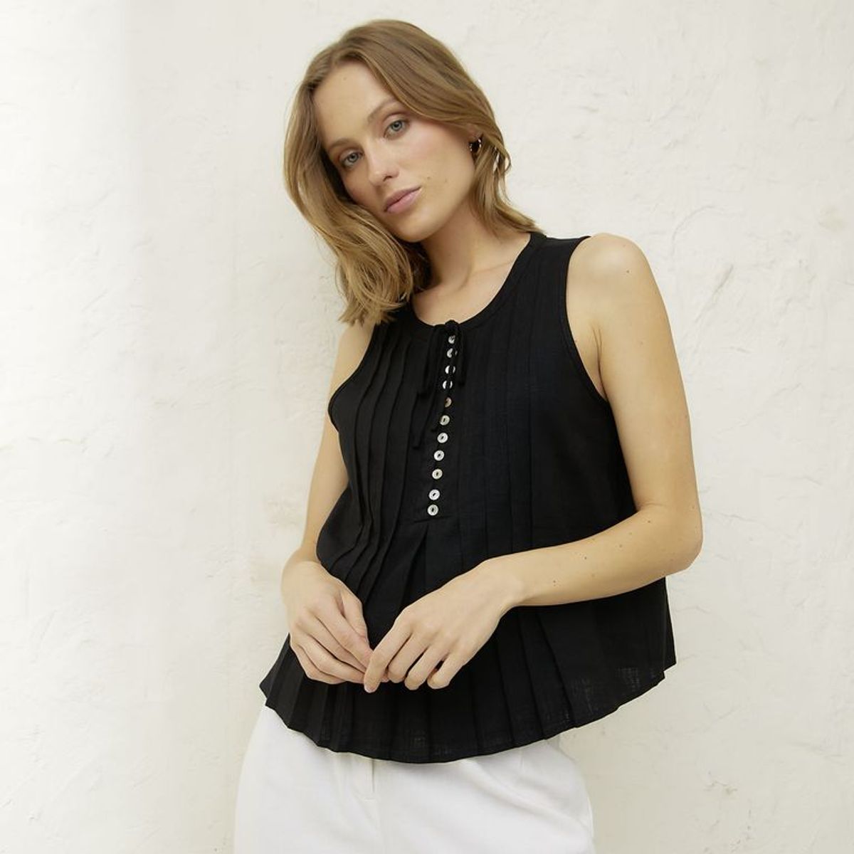 BASEMENT - Blusa Sin Mangas Mujer Basement