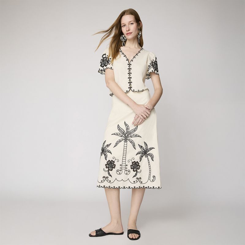 BASEMENT - Falda Midi Mujer Basement