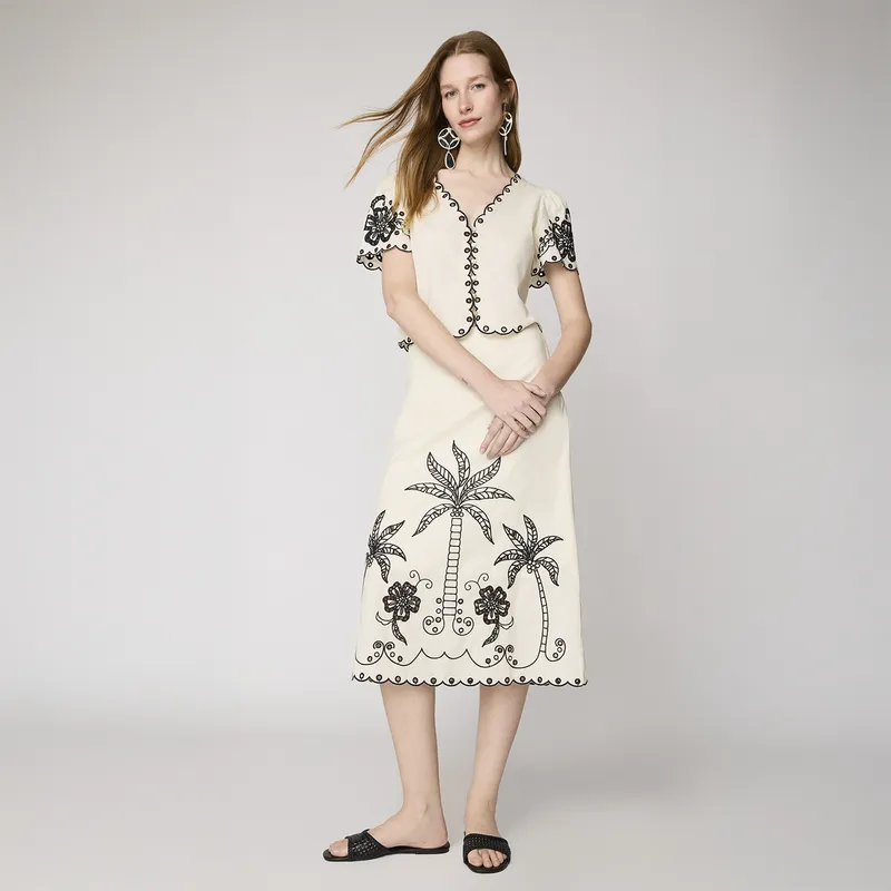 BASEMENT - Falda Midi Mujer Basement