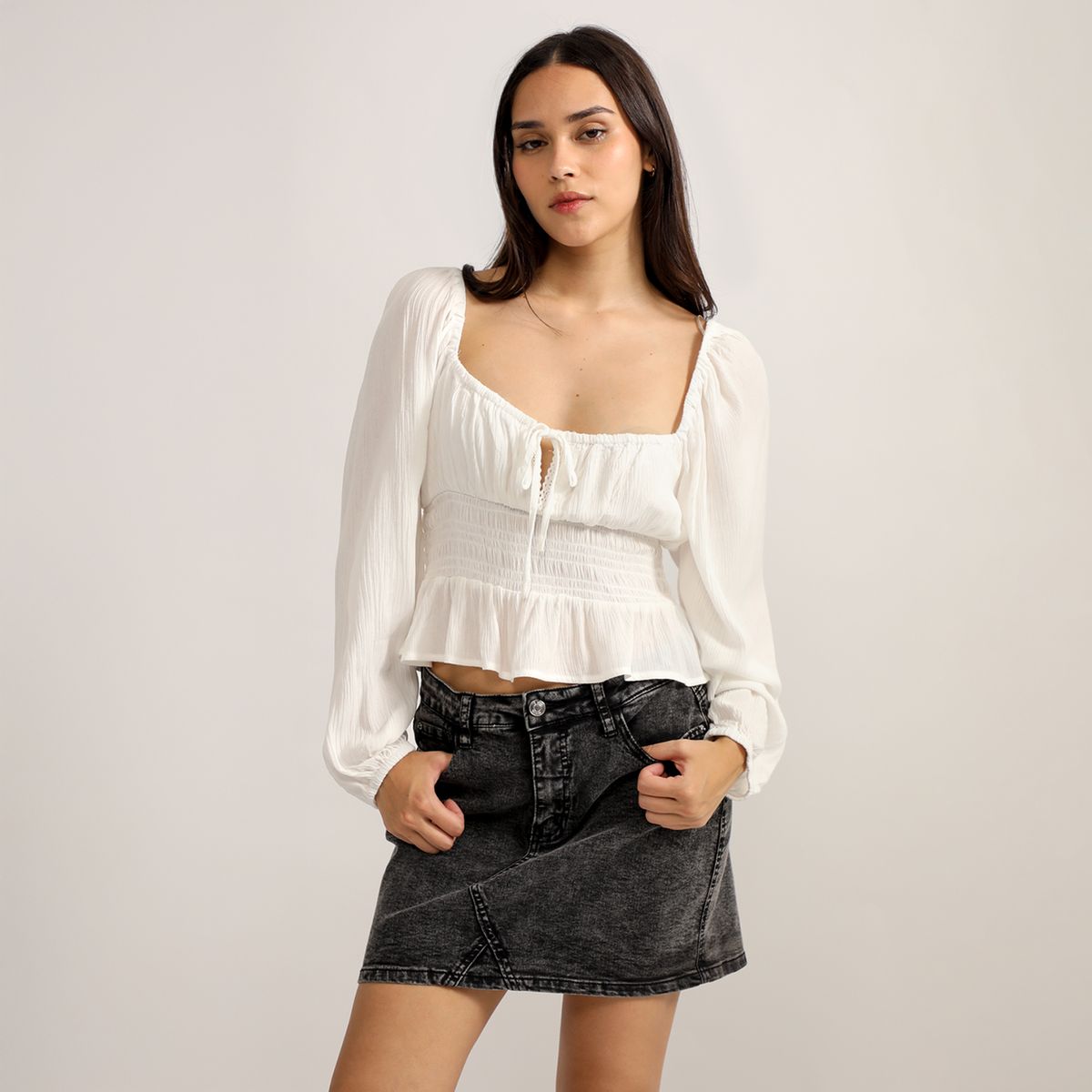 SYBILLA - Blusa Manga Larga Mujer Sybilla