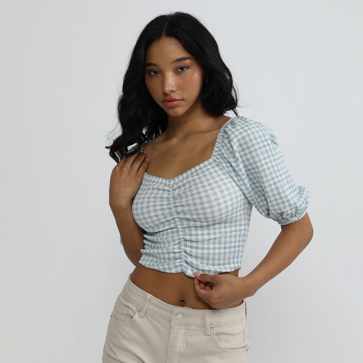 SYBILLA - Blusa Manga Corta Mujer Sybilla