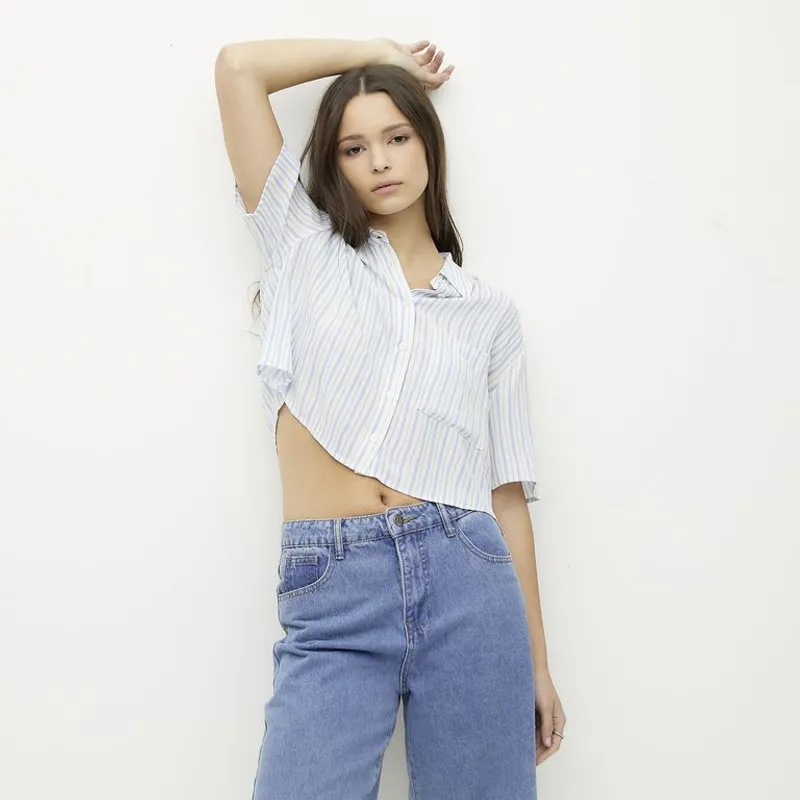 SYBILLA - Blusa Manga Corta Mujer Sybilla