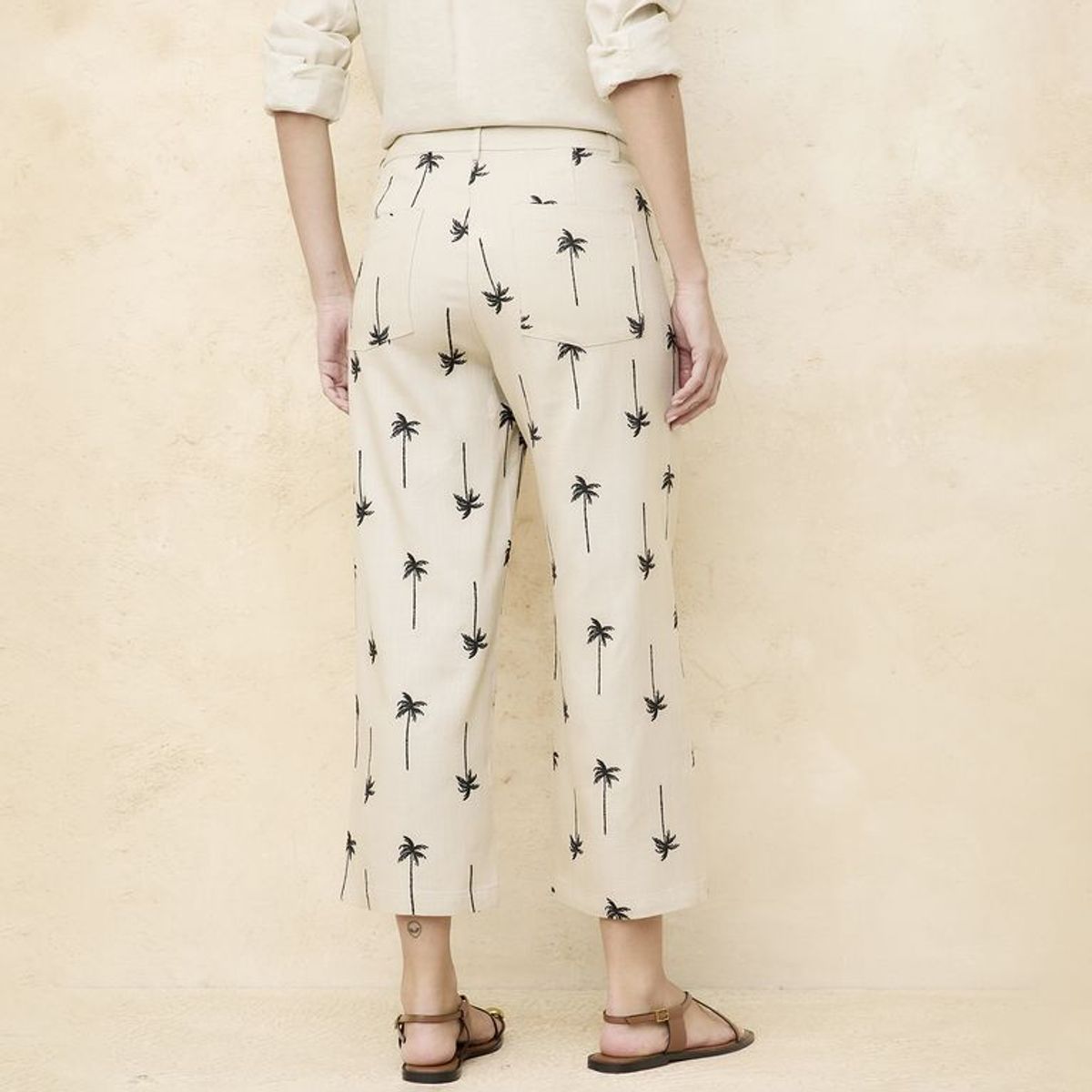 BASEMENT - Pantalón Bordado Mujer Basement