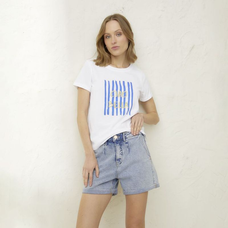 BASEMENT - Polo Manga Corta Mujer Basement