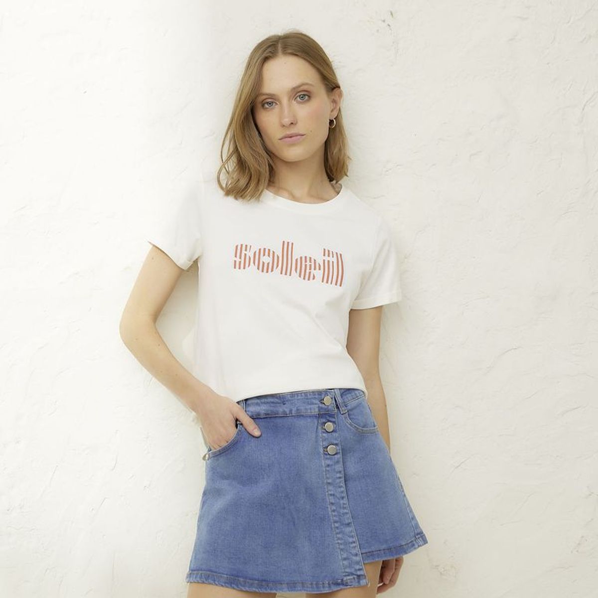 BASEMENT - Polo Manga Corta Mujer Basement