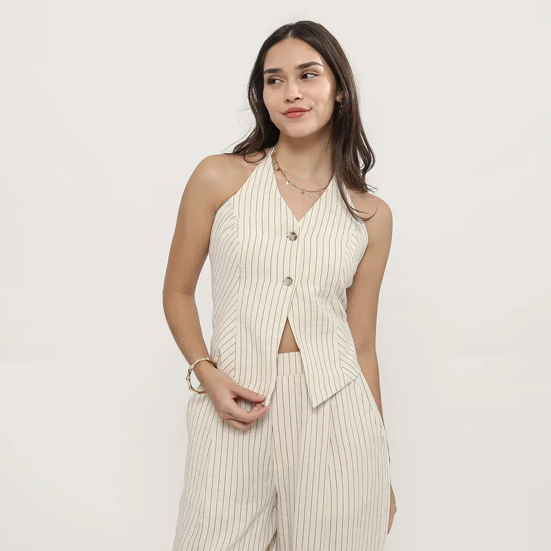 SYBILLA - Chaleco Halter Mujer Sybilla