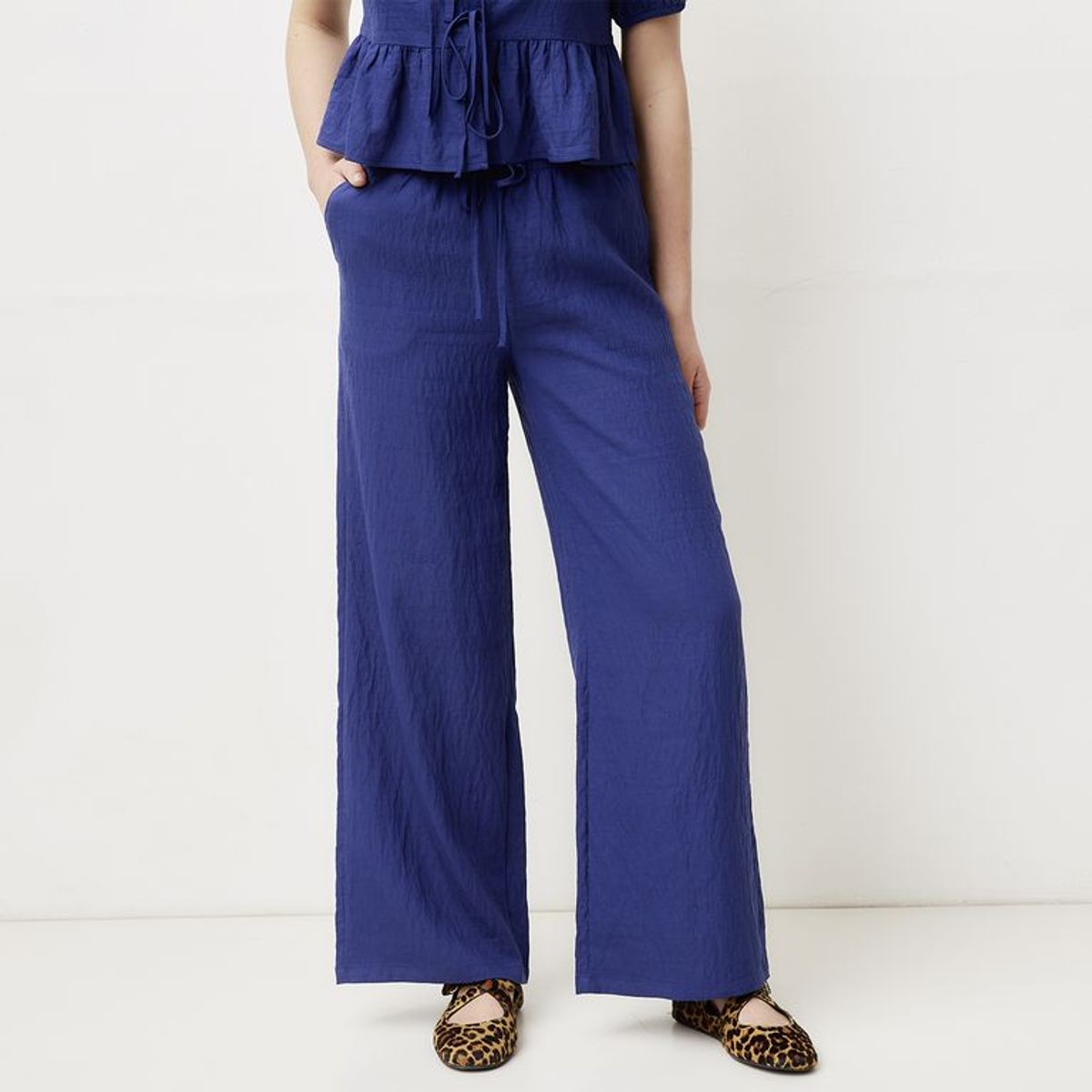 SYBILLA - Pantalón Fluido Tiro Alto Mujer Sybilla