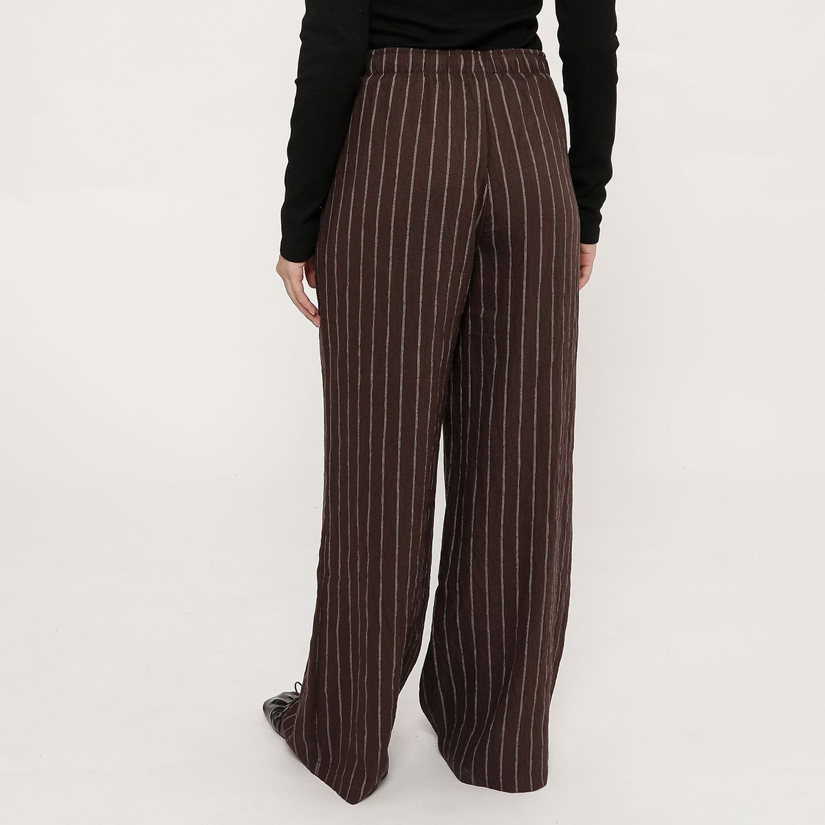 SYBILLA - Pantalón Fluido Tiro Alto Mujer Sybilla