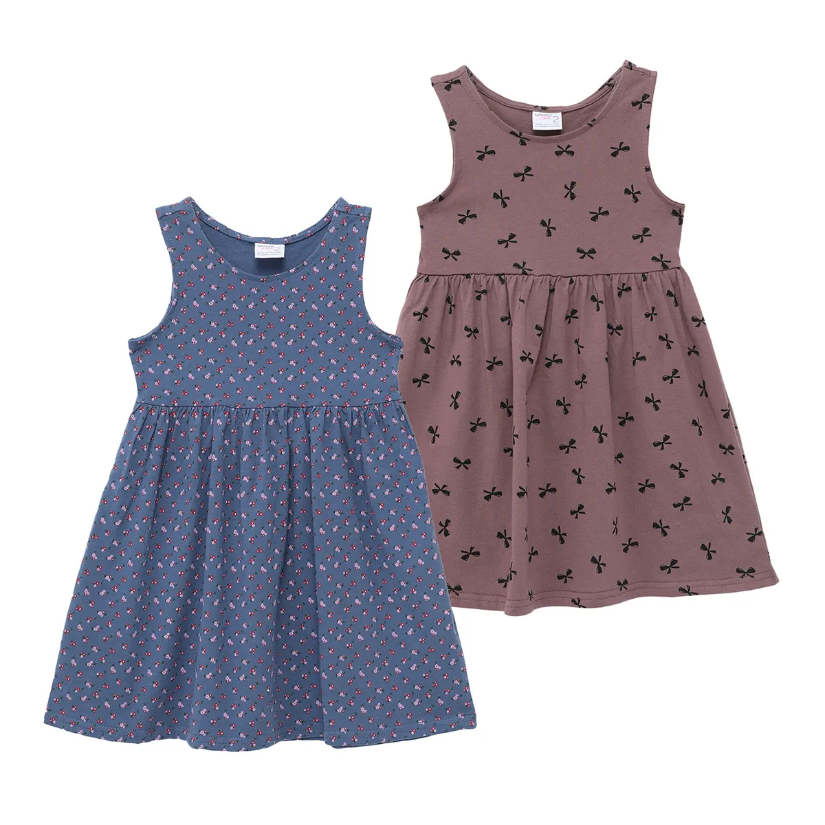 YAMP - Vestido Niña Pack X2 Algodón Yamp