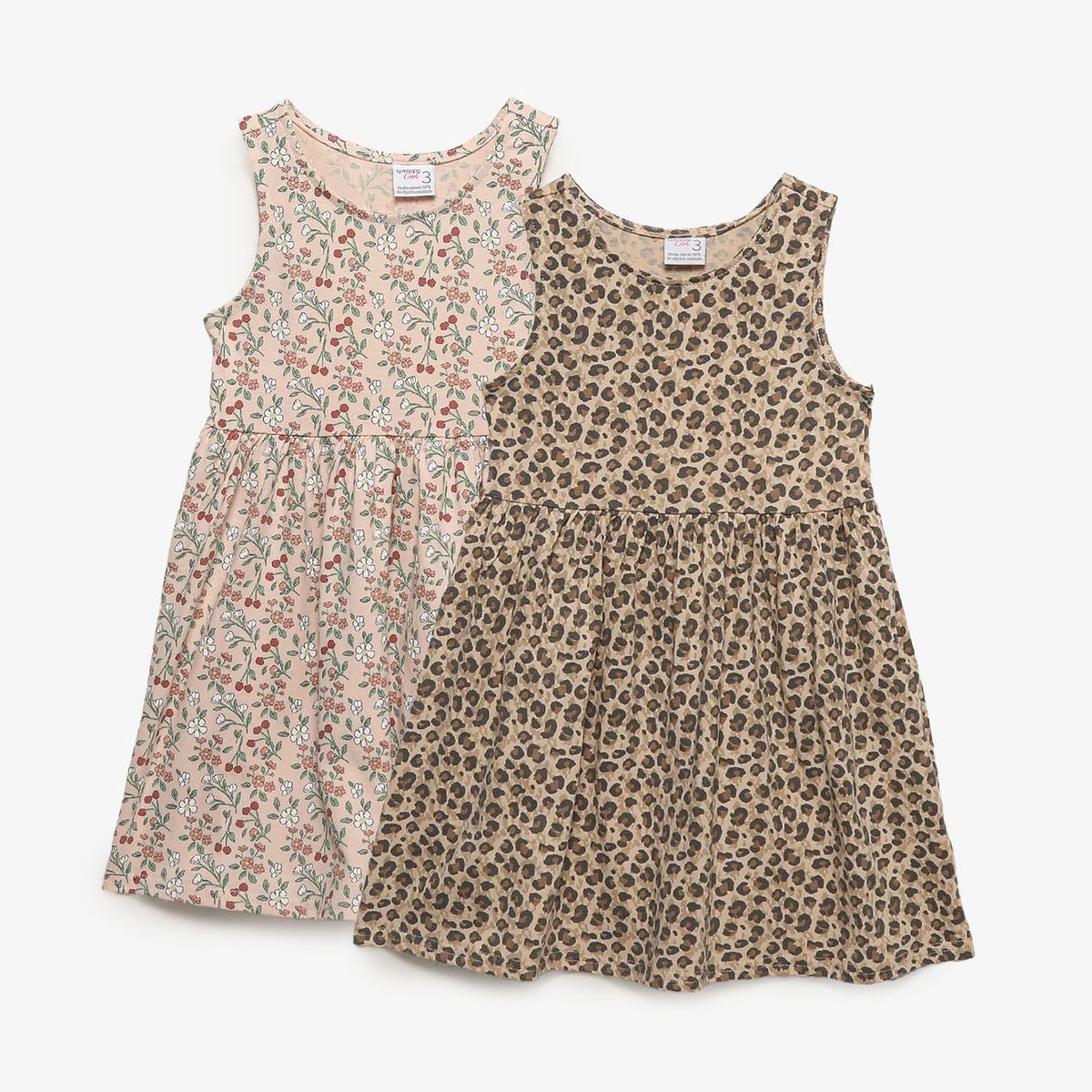 YAMP - Vestido Niña Pack X2 Algodón Yamp