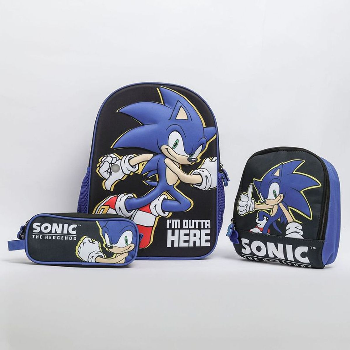 SONIC - Mochila Niño Pack X3 Sonic