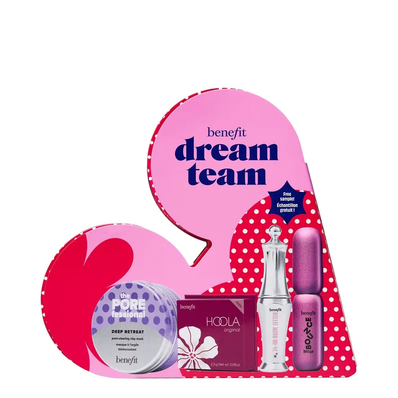 BENEFIT - Dream Team Set - Gel De Cejas, Máscara, Bronzer, Mascarilla