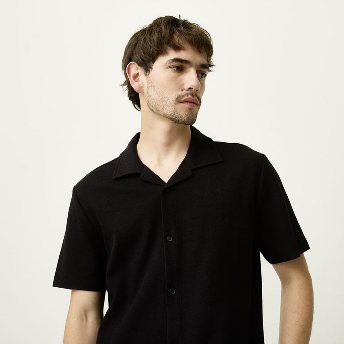 BASEMENT - Camisa Casual Slim Fit Hombre Basement