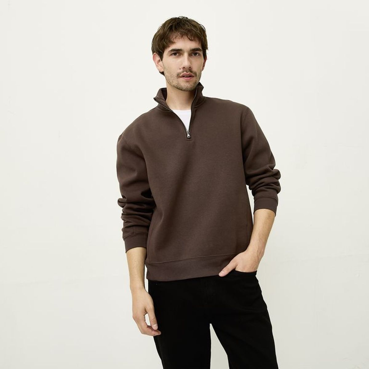 BASEMENT - Polera Algodón Casual Hombre Basement