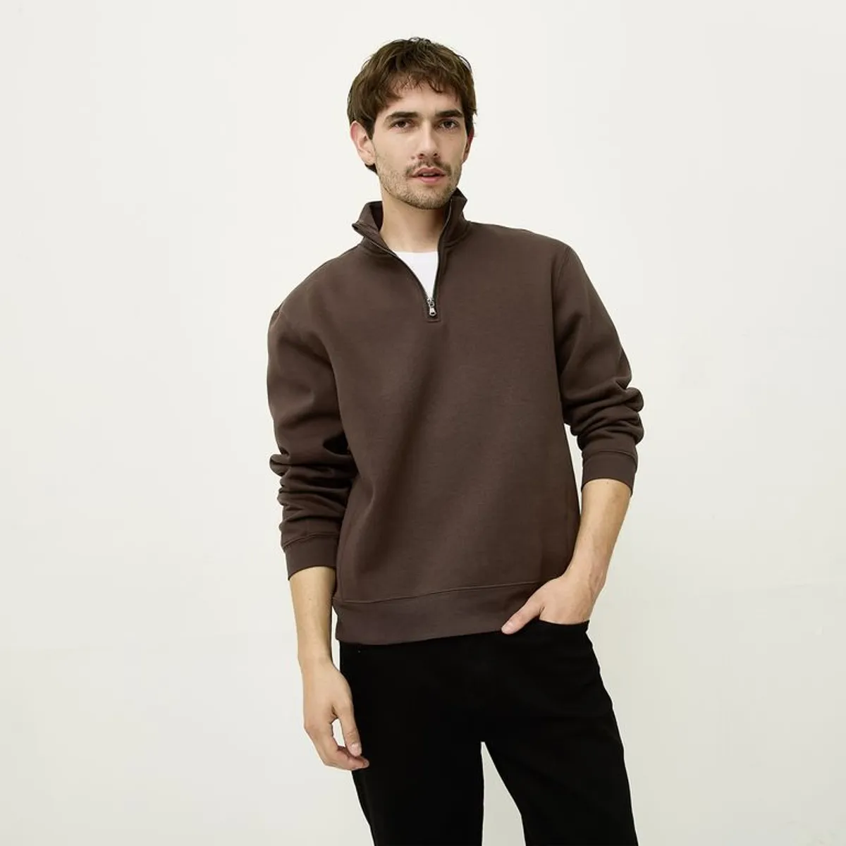 BASEMENT - Polera Algodón Casual Hombre Basement