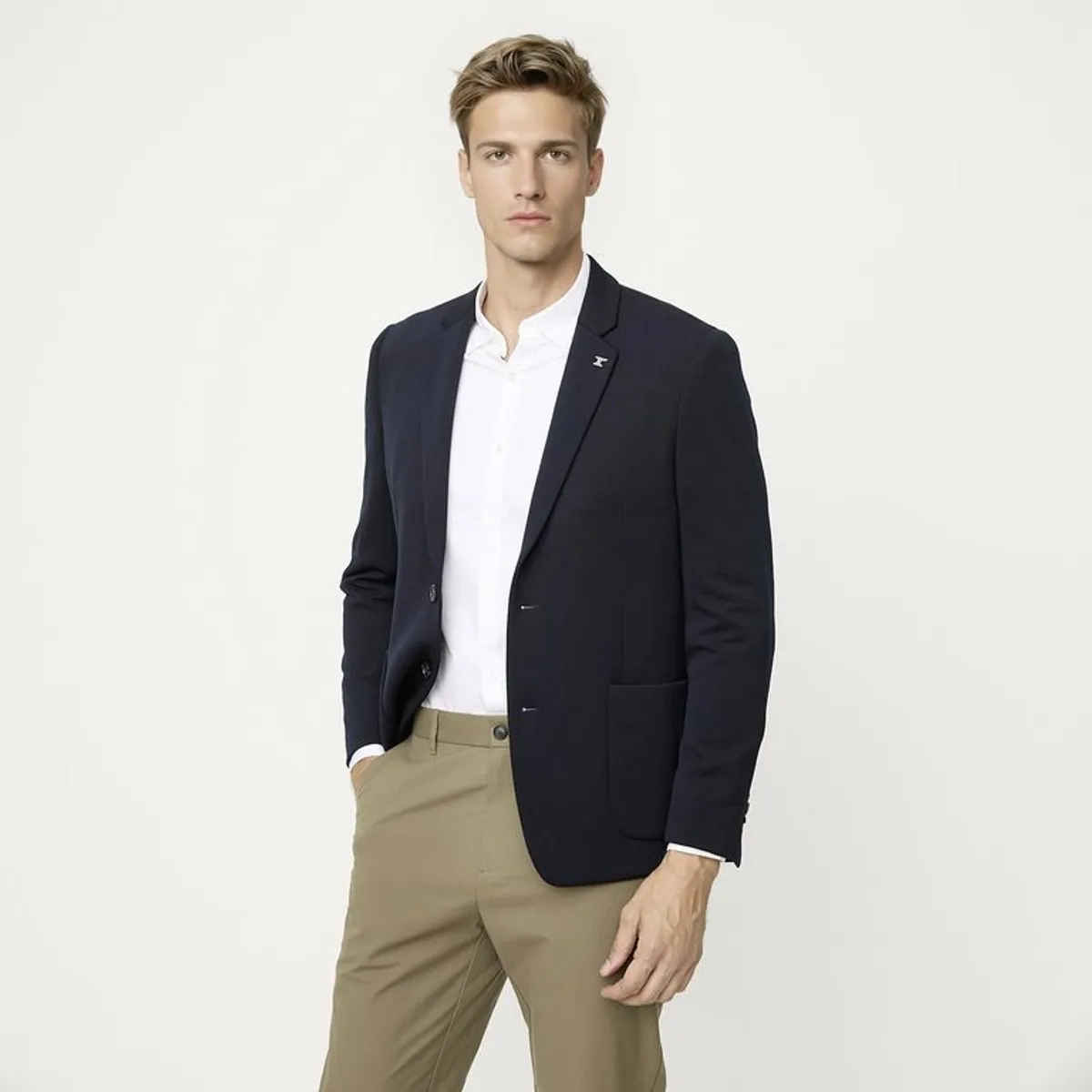 WOLF&HANK - Blazer Casual Manga larga Hombre Wolf&Hank